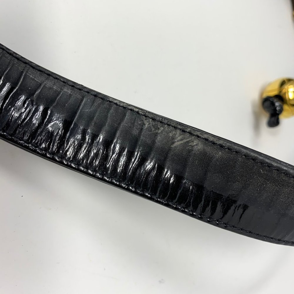 Authentic CHANEL Matelasse Black Patent Leather - Picture 9 of 12